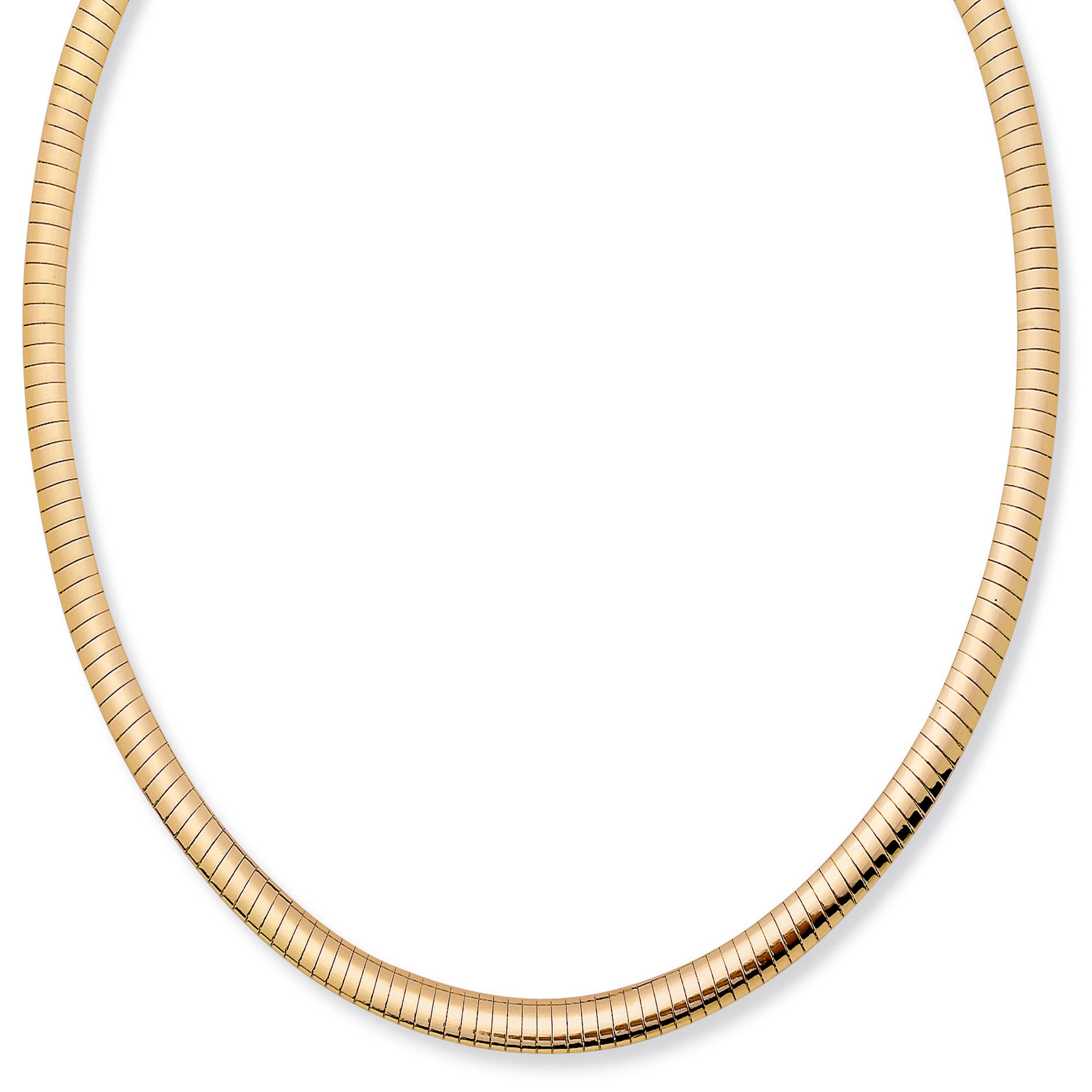 14kt gold omega necklace