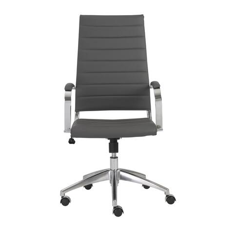 Axel Grey/ Aluminum High Back Office Chair