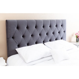 Top Product Reviews for ABBYSON LIVING Connie Tufted Charcoal Velvet Headboard, Queen/Full - Overstock.com - 웹