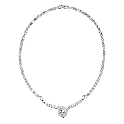 Kabella Luxe 18k White Gold 1 1/2ct TDW Diamonds Necklace (G-H, SI1-SI2) - White H-I