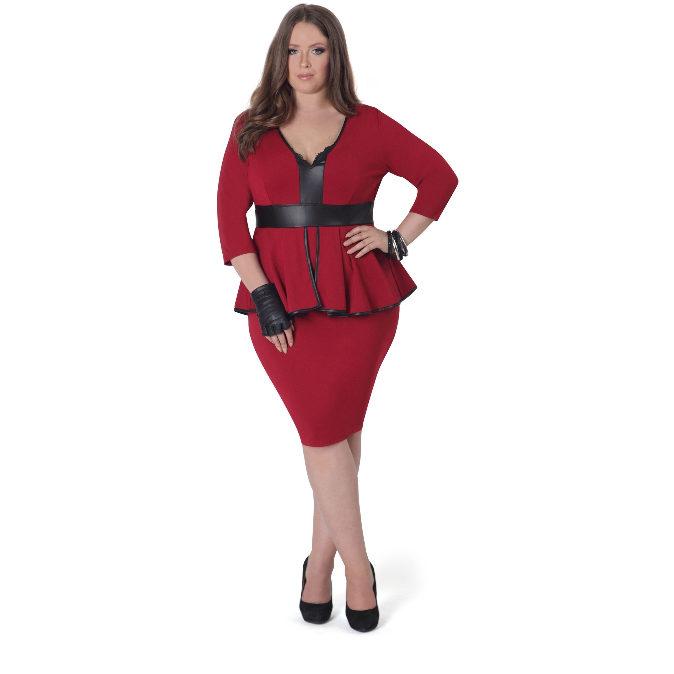 womens red holiday dress