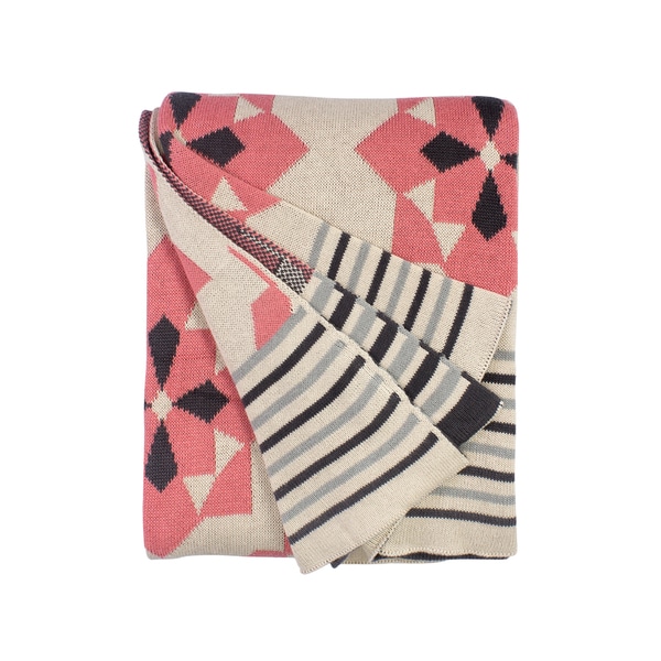 Shop Handmade Ellesmere Pink Throw (India) - Free Shipping On Orders ...