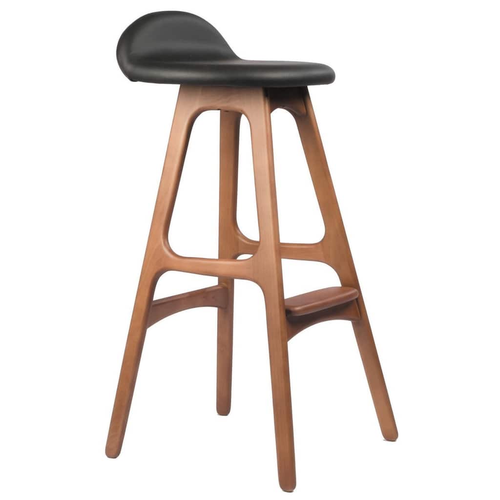 Erik Buch OD Mobler Inspired Teak Bar Stool Mid-century Style