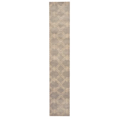 Handmade Tibetan Wool Rug (India) - 2'3 x 12'