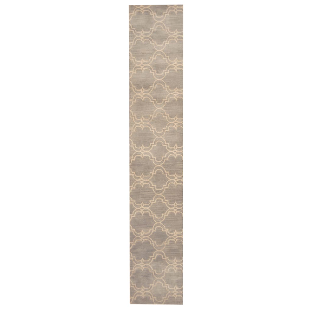 Handmade Tibetan Wool Rug (India) - 2'3 x 12'