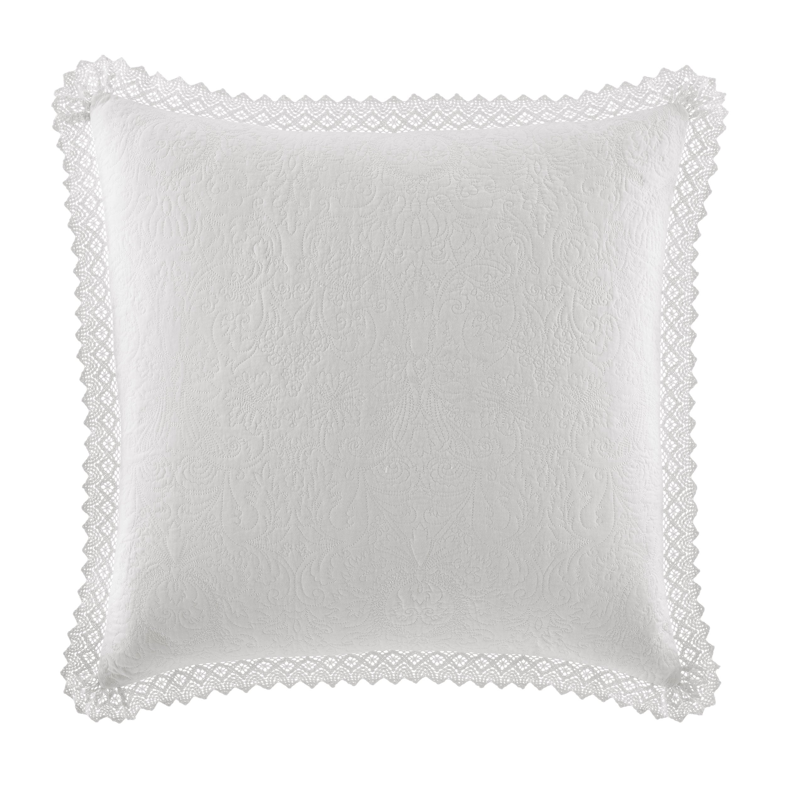 Laura Ashley Crochet European White Sham - Bed Bath & Beyond