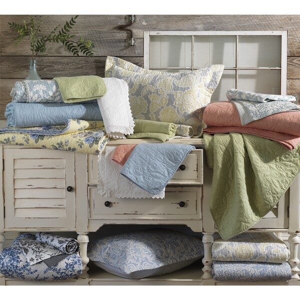 Laura Ashley Crochet European White Sham - Bed Bath & Beyond
