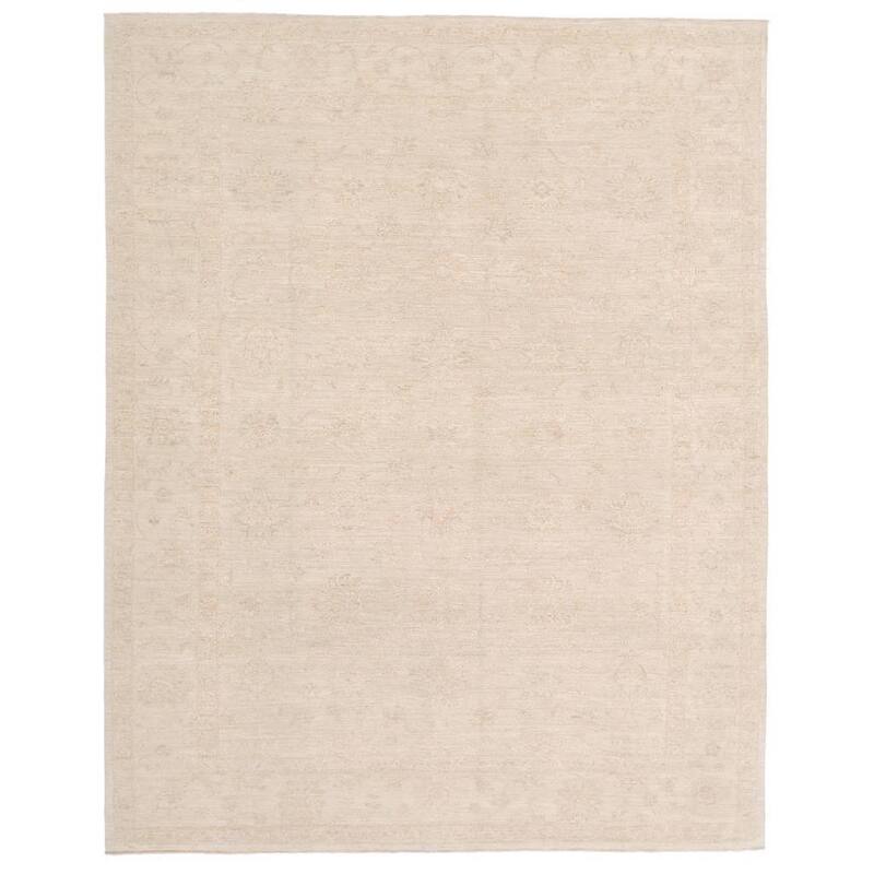 Handmade One-of-a-Kind Vegetable Dye Oushak Wool Rug (Afghanistan) - 9'1 x 11'6