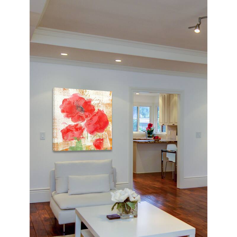 Marmont Hill - Abstract Poppies II by Irena Orlov Painting Print on Canvas - Multi-Color