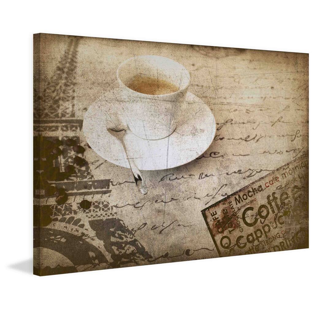 Marmont Hill - Coffee Drink by Irena Orlov Painting Print on Canvas - Multi-Color