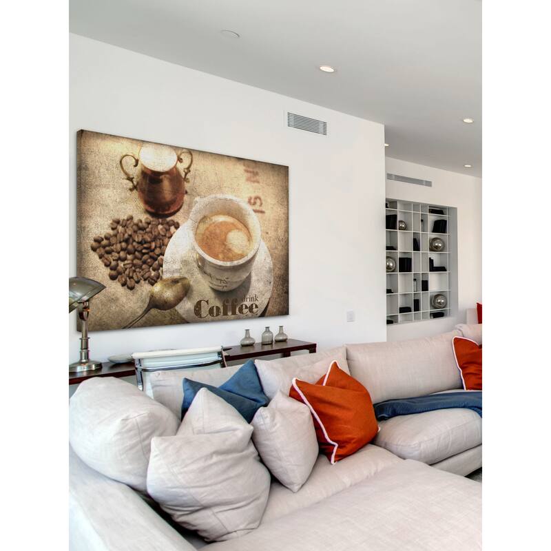 Marmont Hill - Coffee Time by Irena Orlov Painting Print on Canvas - Multi-Color