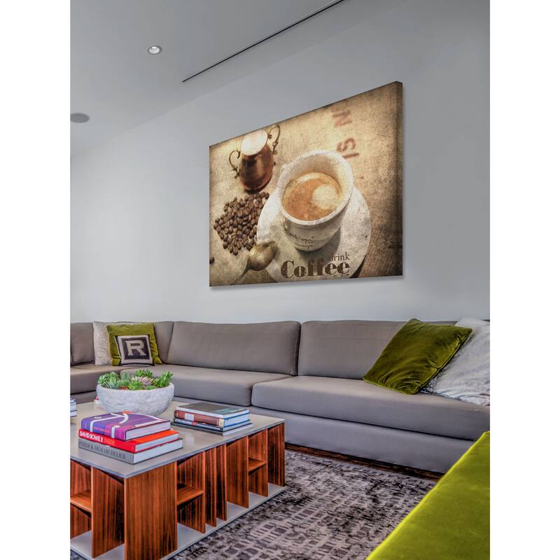 Marmont Hill - Coffee Time by Irena Orlov Painting Print on Canvas - Multi-Color