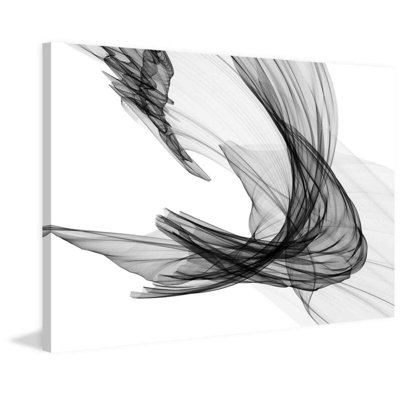 Marmont Hill - Abstract Black and White 20-29-04 by Irena Orlov Painting Print on Canvas