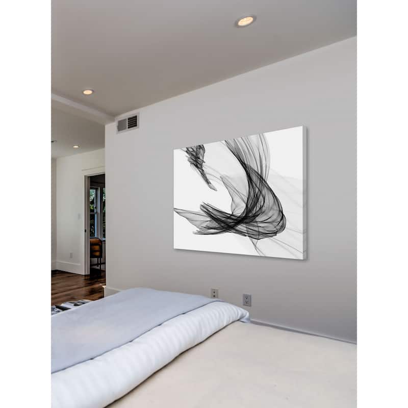 Marmont Hill - Abstract Black and White 20-29-04 by Irena Orlov Painting Print on Canvas