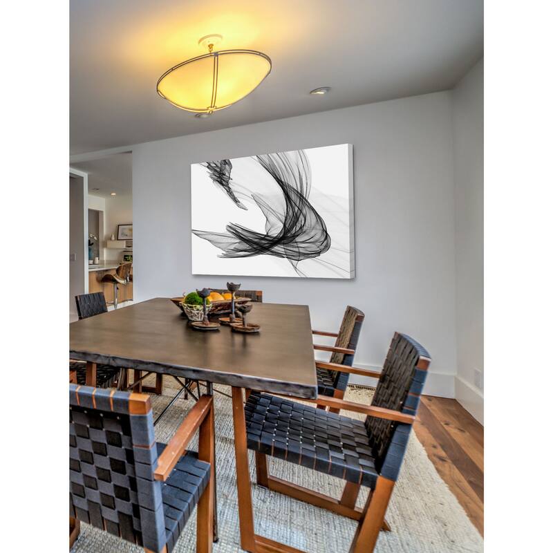 Marmont Hill - Abstract Black and White 20-29-04 by Irena Orlov Painting Print on Canvas