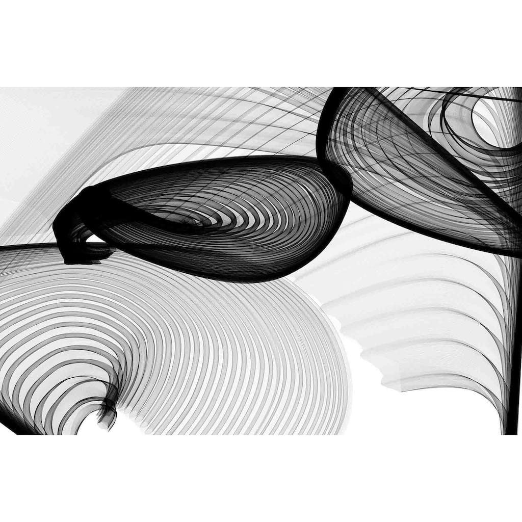 Marmont Hill - Abstract Black and White 22-15-51 v1 by Irena Orlov Painting Print on Canvas - Multi-Color