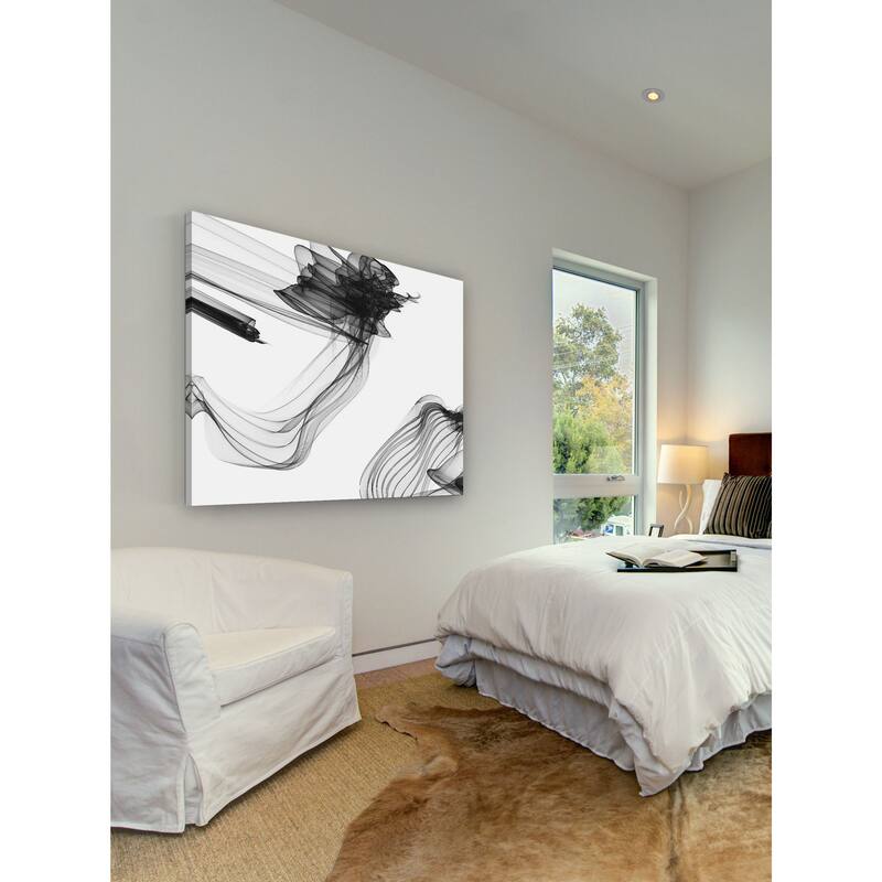 Marmont Hill - Abstract Black and White Art 2015-01-06-7 by Irena Orlov Painting Print on Canvas - Multi-Color