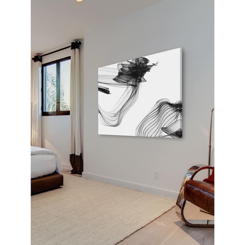 Marmont Hill - Abstract Black and White Art 2015-01-06-7 by Irena Orlov Painting Print on Canvas - Multi-Color