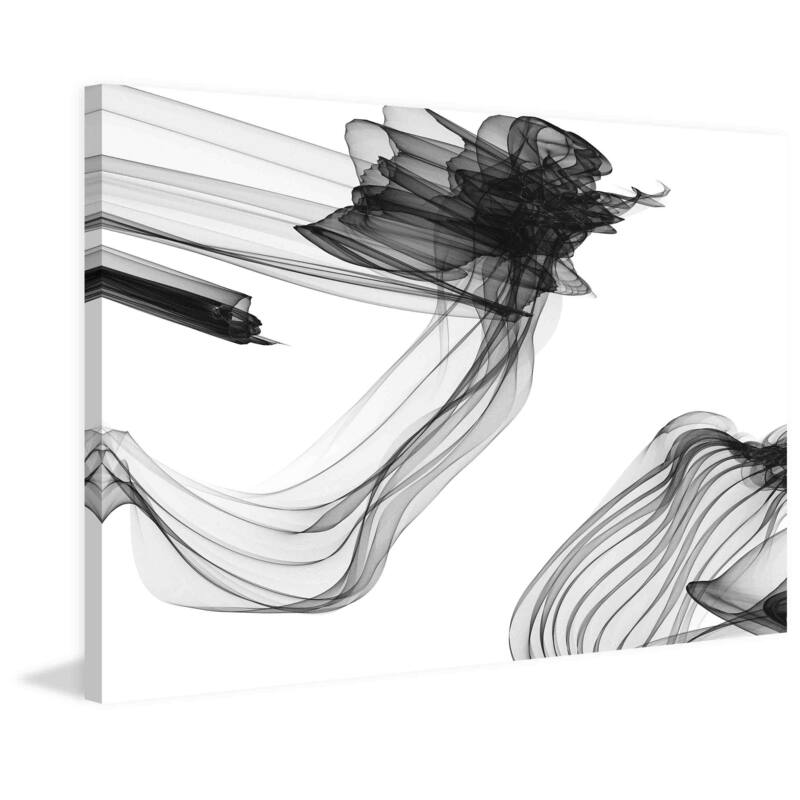 Marmont Hill - Abstract Black and White Art 2015-01-06-7 by Irena Orlov Painting Print on Canvas - Multi-Color
