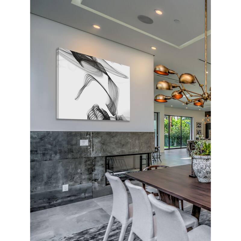 Marmont Hill - Abstract Black and White Art 2015-01-06-36 by Irena Orlov Painting Print on Canvas - Multi-Color