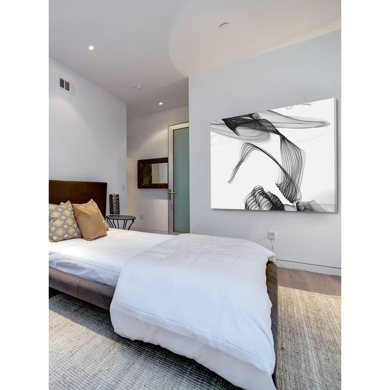 Marmont Hill - Abstract Black and White Art 2015-01-06-36 by Irena Orlov Painting Print on Canvas - Multi-Color