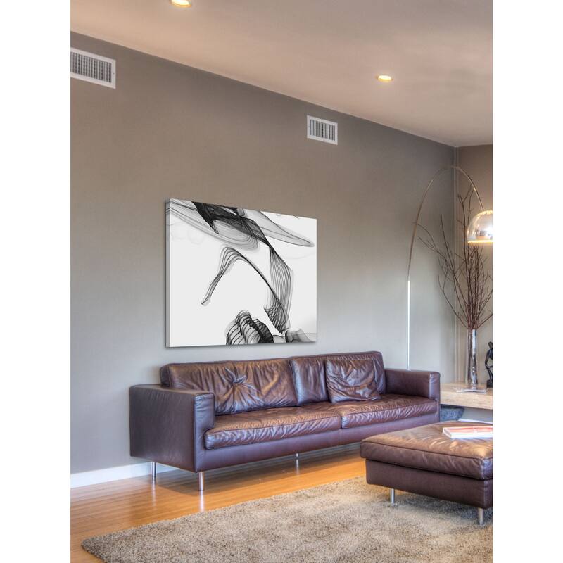 Marmont Hill - Abstract Black and White Art 2015-01-06-36 by Irena Orlov Painting Print on Canvas - Multi-Color