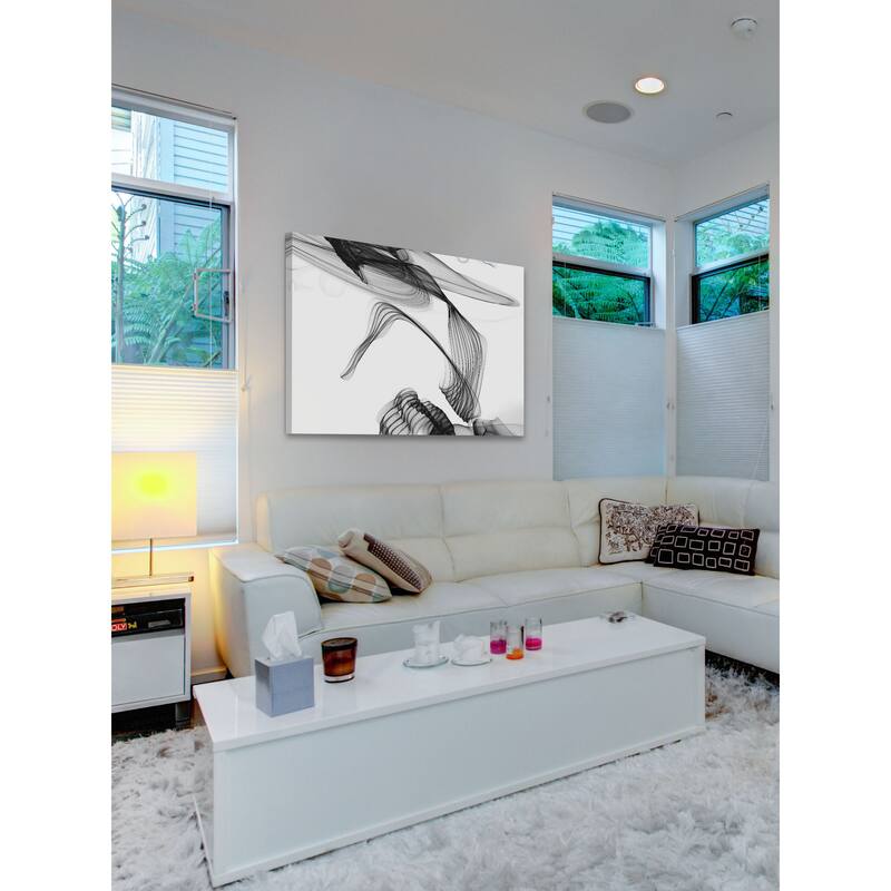 Marmont Hill - Abstract Black and White Art 2015-01-06-36 by Irena Orlov Painting Print on Canvas - Multi-Color