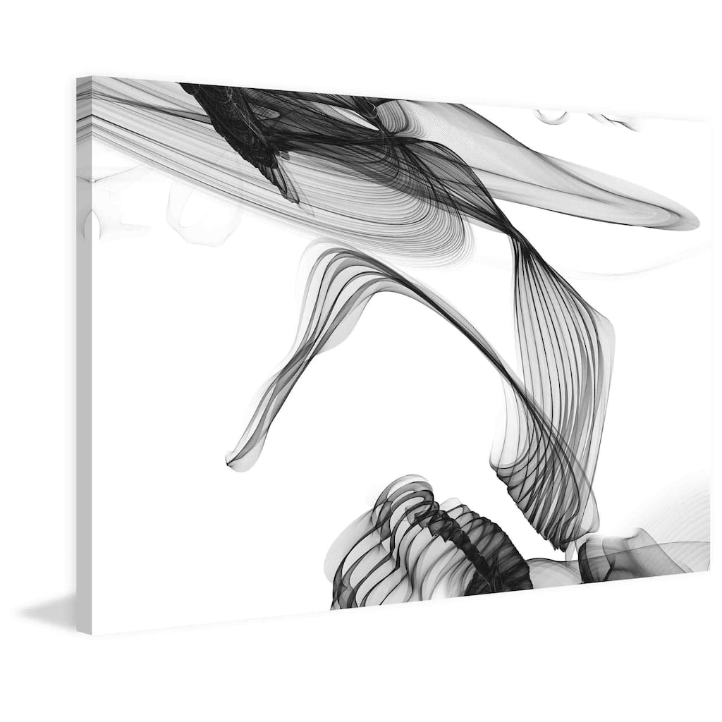 Marmont Hill - Abstract Black and White Art 2015-01-06-36 by Irena Orlov Painting Print on Canvas - Multi-Color