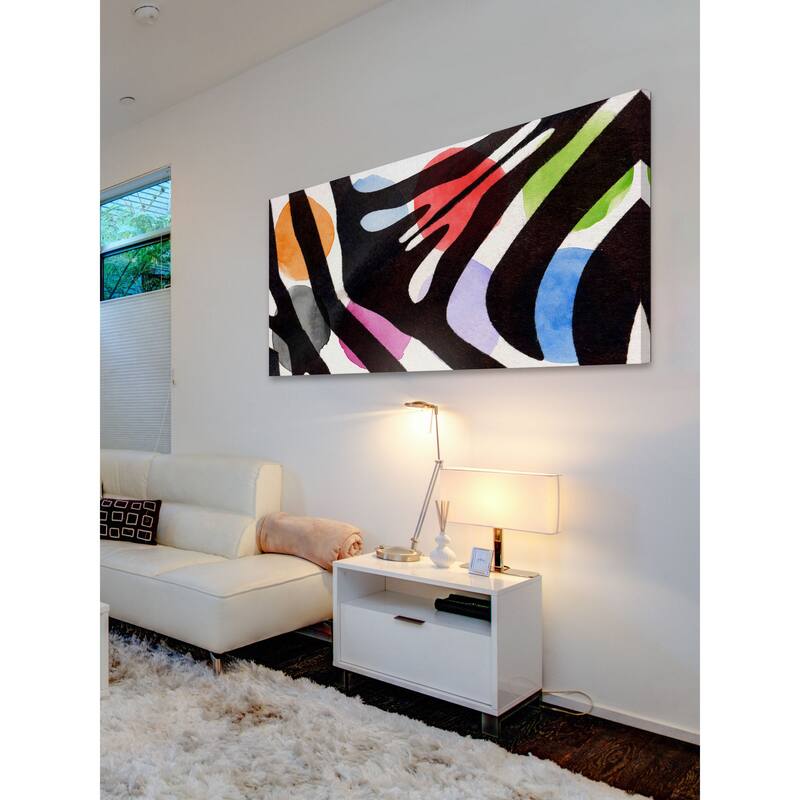 Marmont Hill - Rainbow Zebra I by Irena Orlov Painting Print on Canvas - Multi-Color