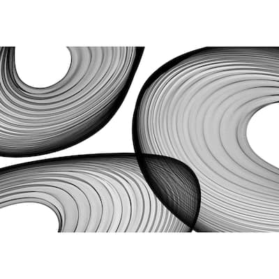 Marmont Hill - Abstract Black and White 21-44-40 by Irena Orlov Painting Print on Canvas - Multi-Color