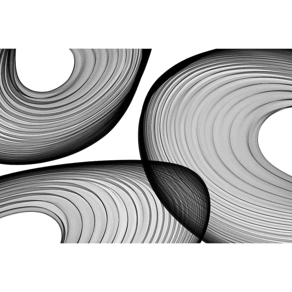 Marmont Hill - Abstract Black and White 21-44-40 by Irena Orlov Painting Print on Canvas - Multi-Color