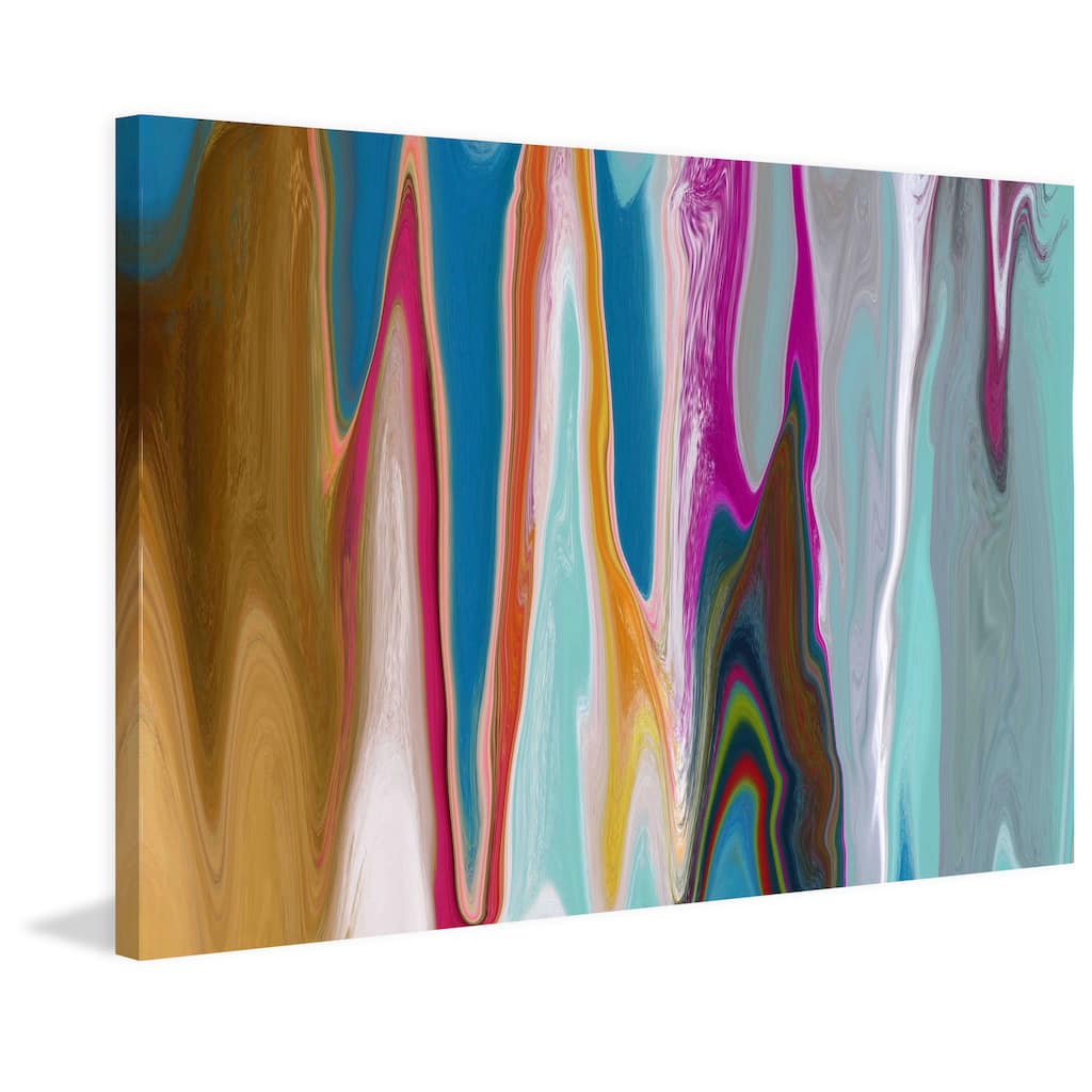 Marmont Hill - Ocean Movement II by Irena Orlov Painting Print on Canvas - Multi-Color