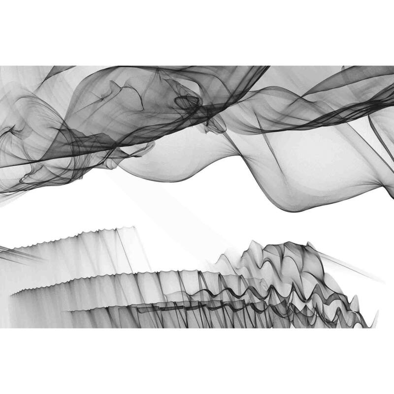 Marmont Hill - Abstract Black and White 17-19-50 by Irena Orlov Painting Print on Canvas - Multi-Color