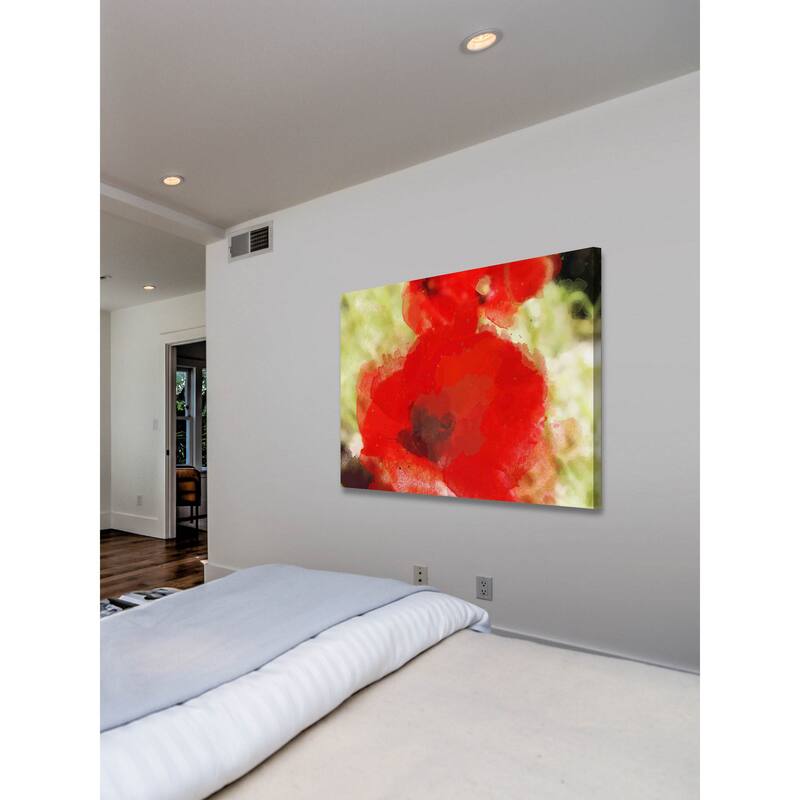 Marmont Hill - Red Poppy by Irena Orlov Painting Print on Canvas - Multi-Color