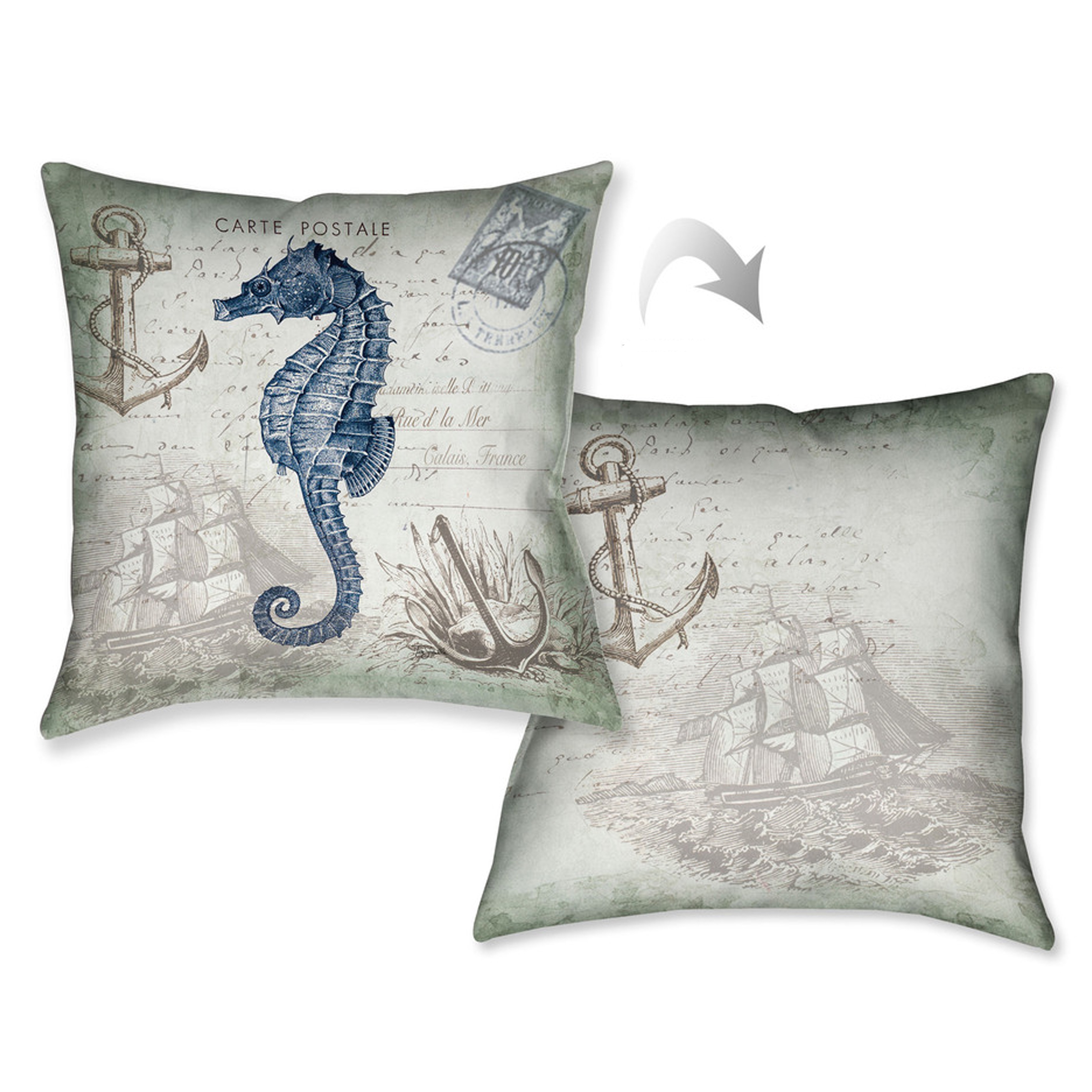 Shop Laural Home Vintage Seaside Maritime Seahorse Decorative
