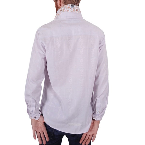 Casual shirts for men Collarless Short Sleeve Slim Fit Button Loops S-3XL