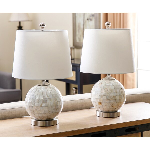 Abbyson Mother Of Pearl Mini Round Table Lamp Set 2 Free Abbyson Mother Of Pearl Mini Round Table Lamp Set 2