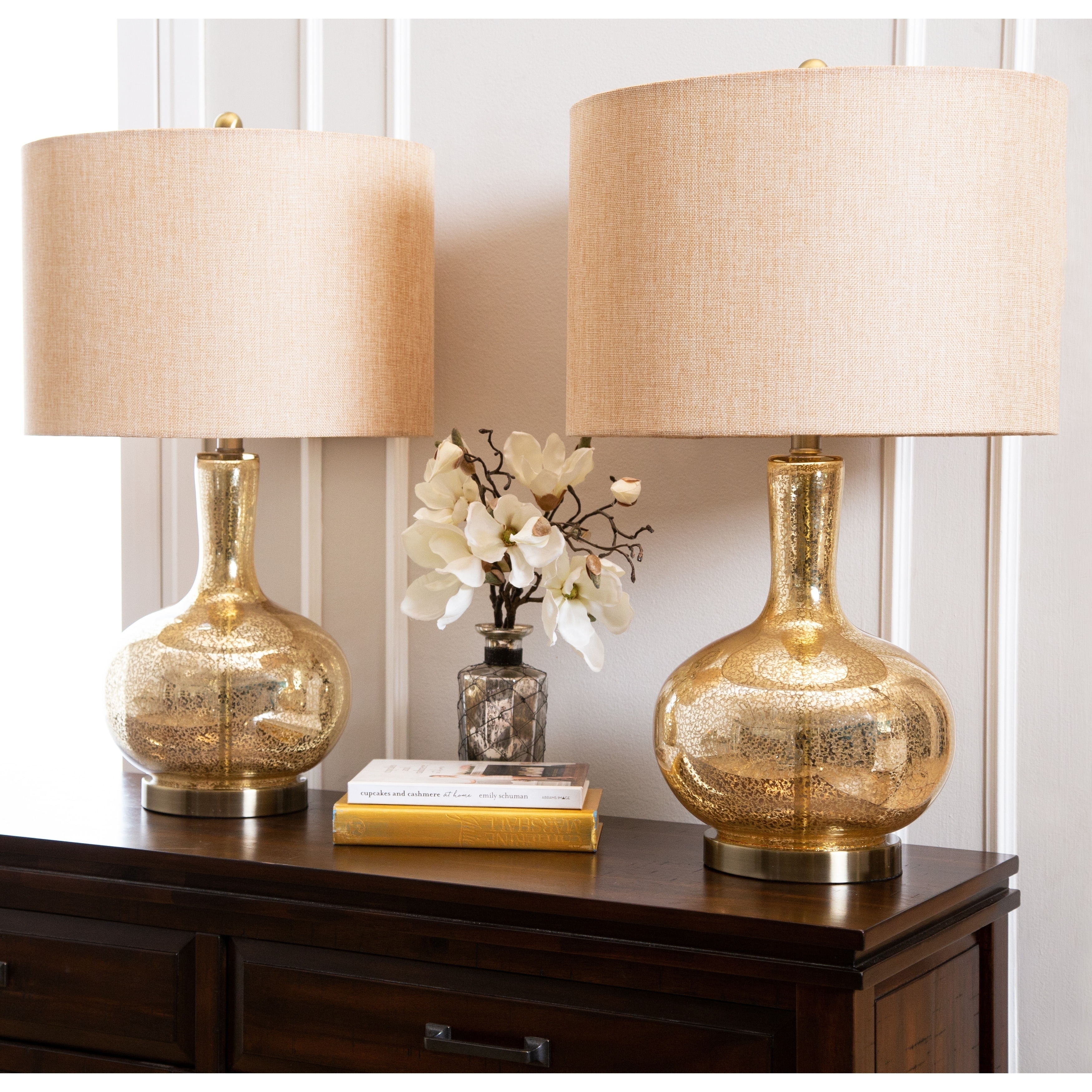 gold lamp set
