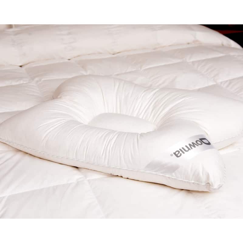 Downia Cotton Cervicalopedic Down Pillow - White