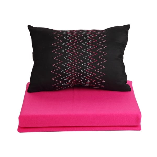 Shop Chic Home Barbie Pink And Black 9 Piece Comforter Set Free