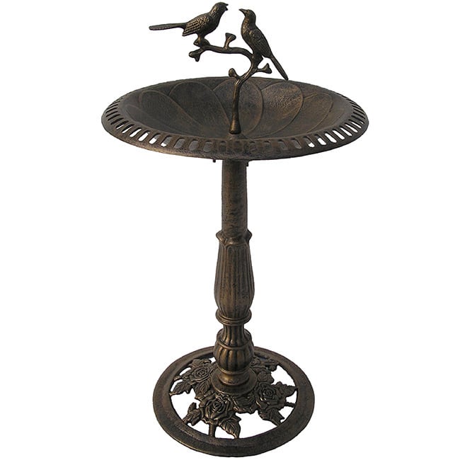 Premium Lotus Twin Birds Bird Bath