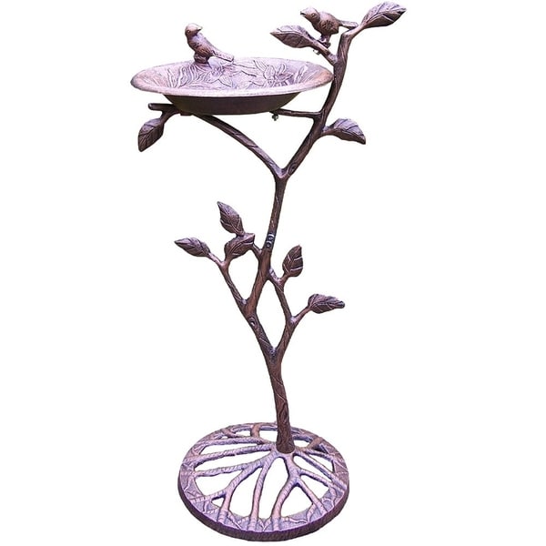 Shop Premium Meadow Bird Bath - Free Shipping Today - Overstock.com ...