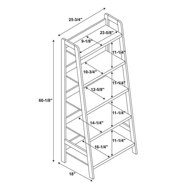 Porch & Den Naomi Ladder Bookcase