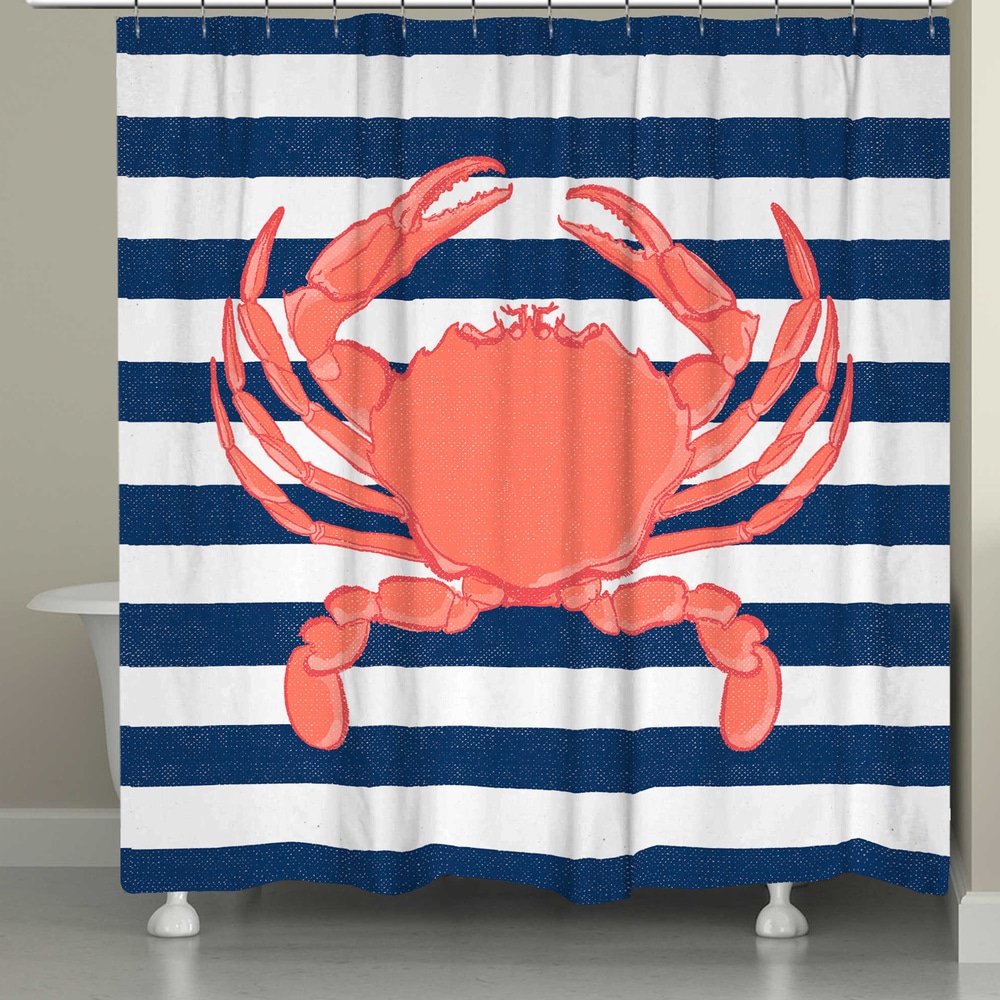 Blue Crab-pastel colors Shower Curtain