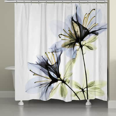 Laural Home X-Ray Azalea Flower Shower Curtain