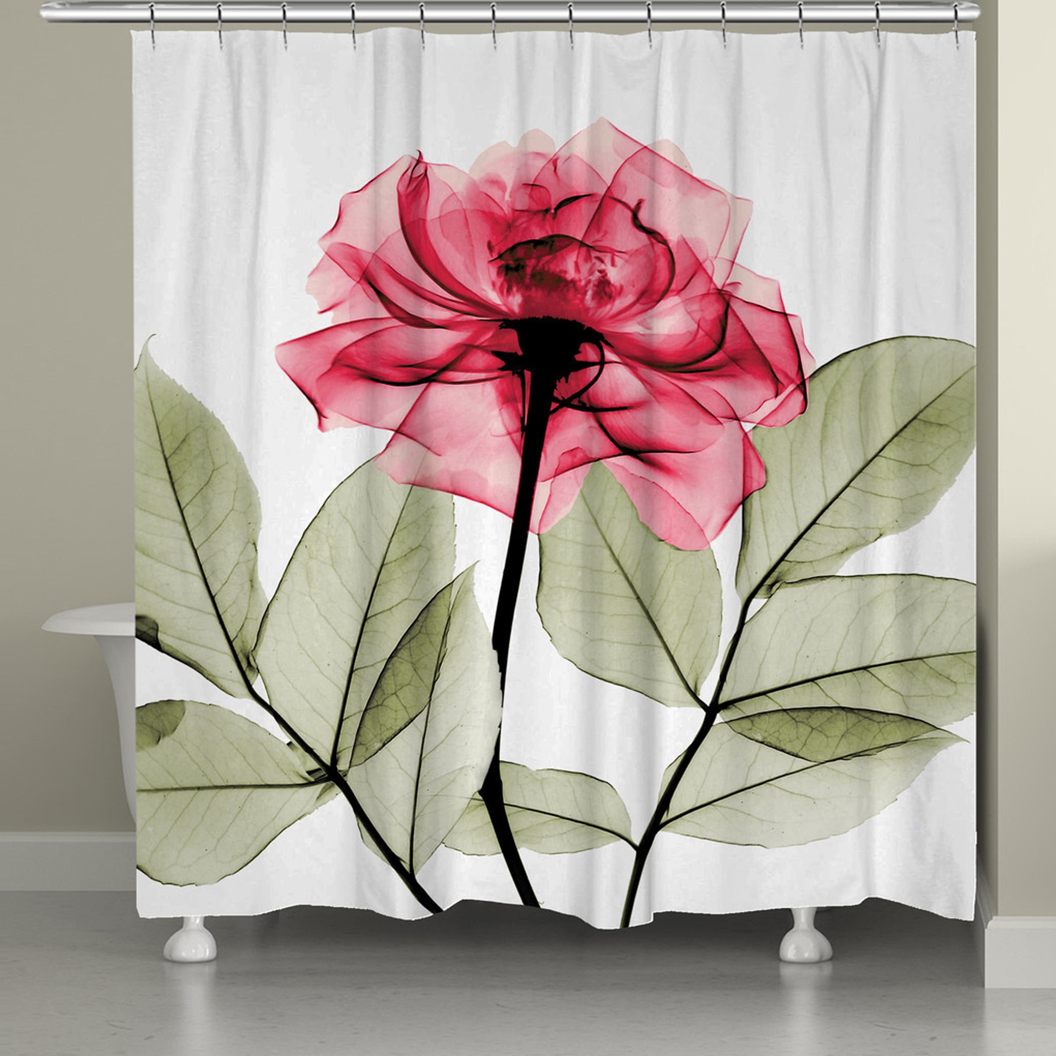 rose shower curtain