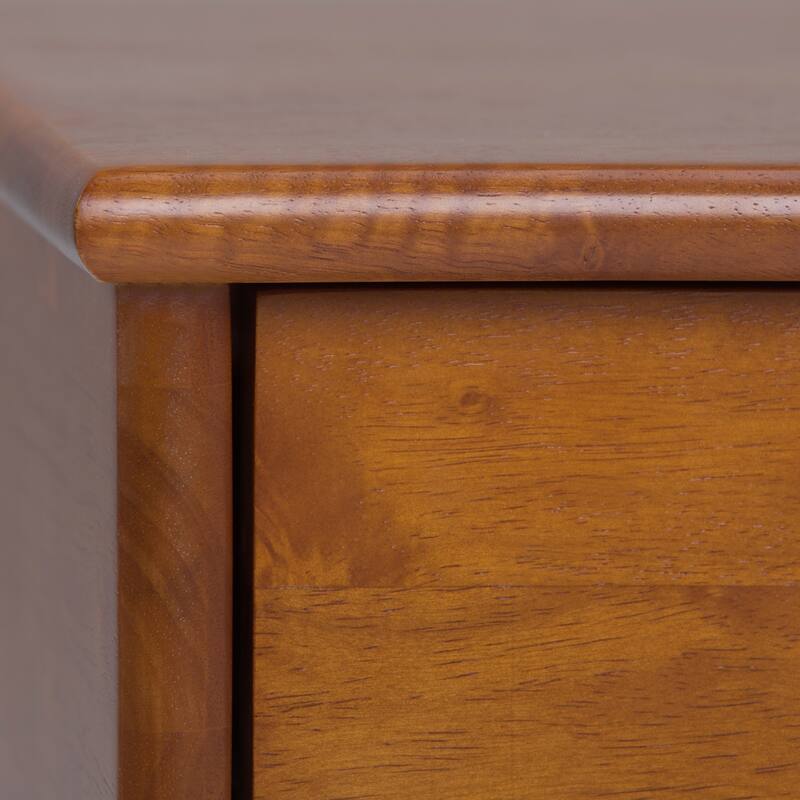 WYNDENHALL Tierney SOLID HARDWOOD 22 inch Wide Rectangle Mid Century Modern End Side Table - 22 W x 20 D x 22 H