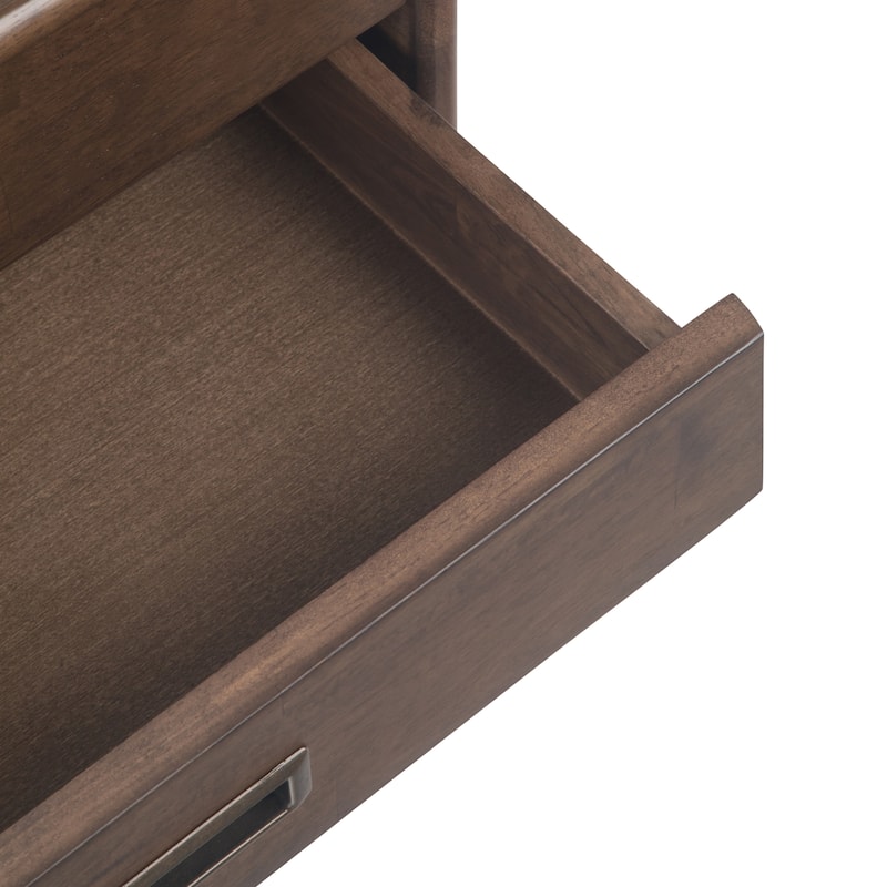 WYNDENHALL Tierney SOLID HARDWOOD 22 inch Wide Rectangle Mid Century Modern End Side Table - 22 W x 20 D x 22 H