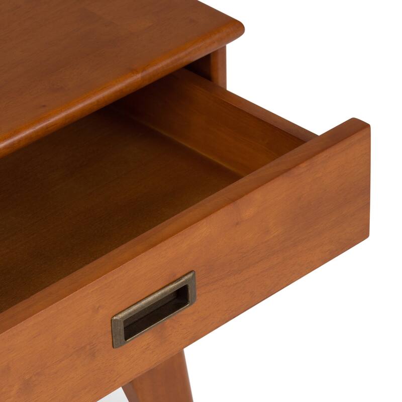 WYNDENHALL Tierney SOLID HARDWOOD 22 inch Wide Rectangle Mid Century Modern End Side Table - 22 W x 20 D x 22 H