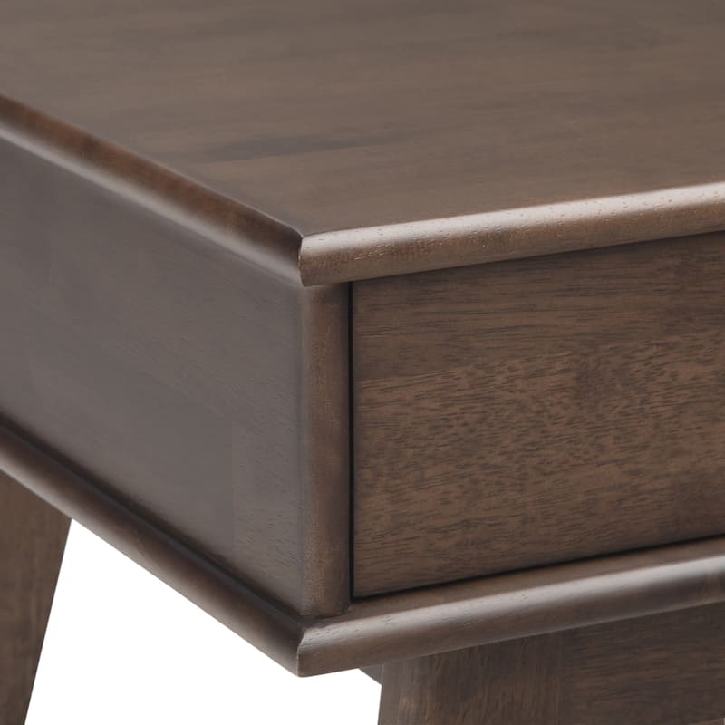 WYNDENHALL Tierney SOLID HARDWOOD 22 inch Wide Rectangle Mid Century Modern End Table - 22 W x 20 D x 22 H